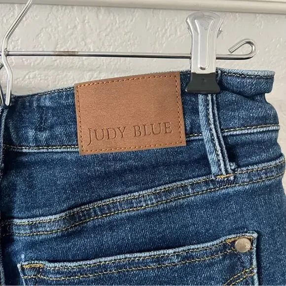 Judy Blue McKenzie High Rise Tummy Control Top Straight Leg Jeans - Picture 6 of 9